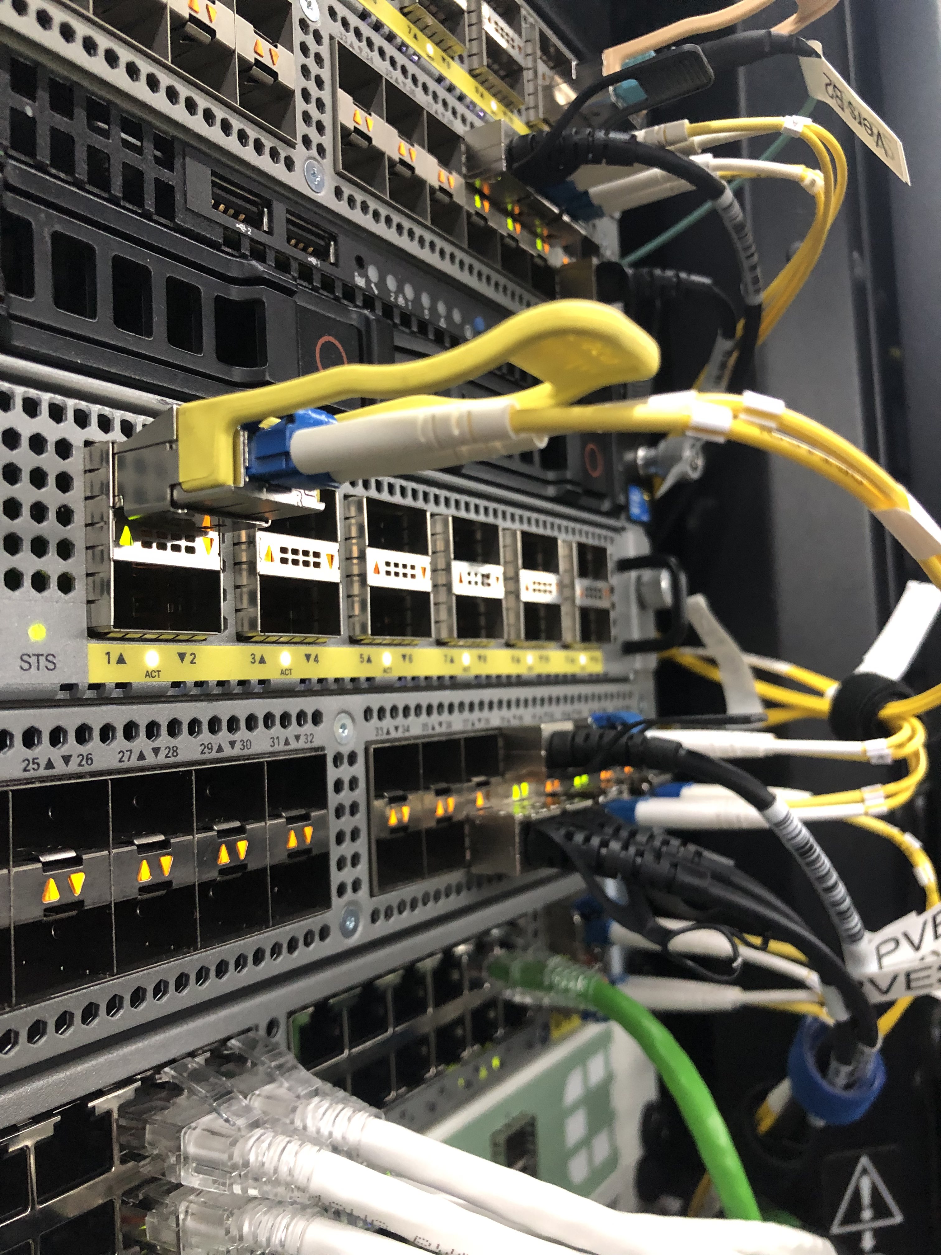 Réseau fibre 40G moderne